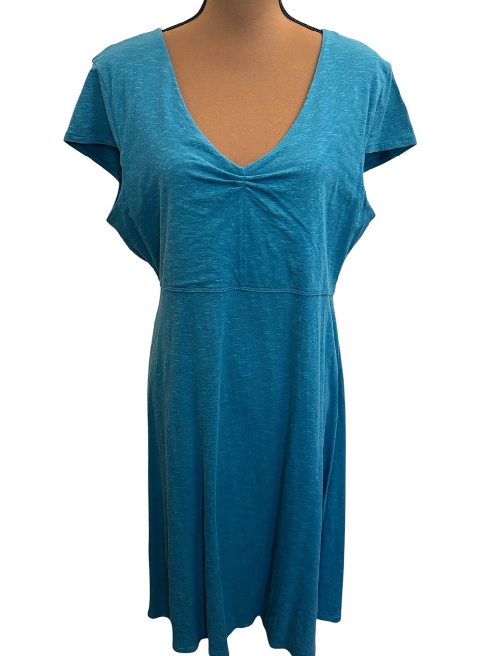 Toad & Co Rosemarie Teal Black Heathered Athletic Dress Stretch Size XL
